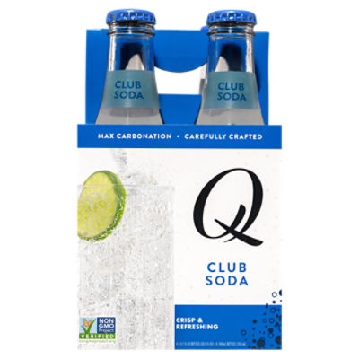 Q Club Soda, 6.7 fl oz, 4 count