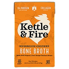 Kettle & Fire Mushroom Chicken, Bone Broth, 16.9 Ounce