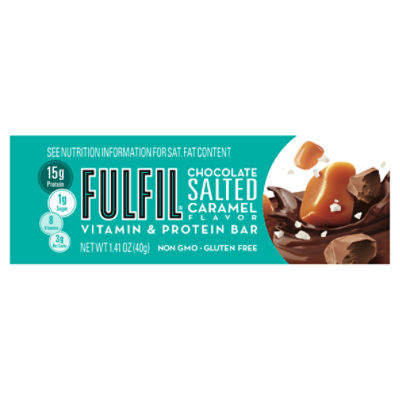 Fulfil Chocolate Peanut Caramel Flavor Vitamin & Protein Bars - 1.41 oz