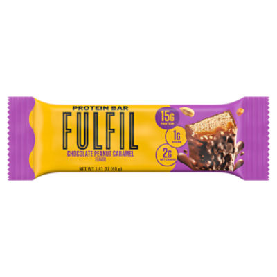 Fulfil Chocolate Peanut Caramel Flavor Vitamin & Protein Bar, 1.41 oz