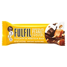 Fulfil Chocolate Peanut Caramel Flavor Vitamin & Protein Bar, 1.41 oz