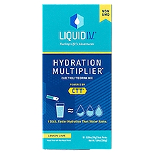 Liquid I.V. Hydration Multiplier Lemon Lime Electrolyte Drink Mix, 0.56 oz, 10 count