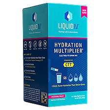 Liquid I.V. Hydration Multiplier Passion Fruit Electrolyte Drink Mix, 0.56 oz, 10 count