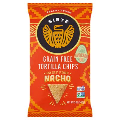 Siete Grain Free Nacho Tortilla Chips, 5 oz