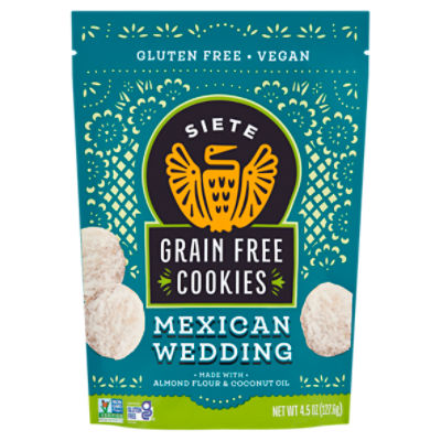 Siete Family Foods Grain Free Mexican Wedding Cookies, 4.5 oz3 PACK 