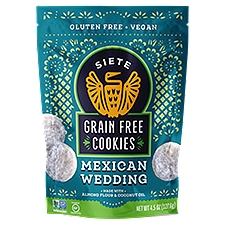 Siete Cookies, Grain Free Mexican Wedding, 4.5 Ounce