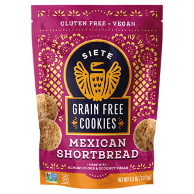 Siete Grain Free Mexican Shortbread Cookies, 4.5 oz