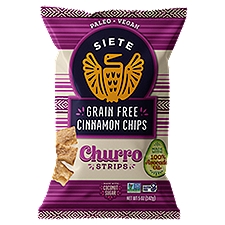 Siete Churro Strips Grain Free, Cinnamon Chips, 5 Ounce