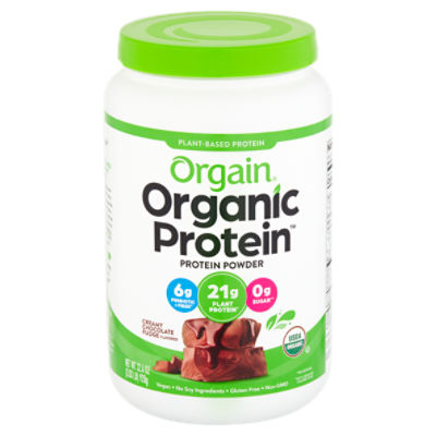 Orgain Organic Protein Creamy Chocolate Fudge Flavored Protein Powder