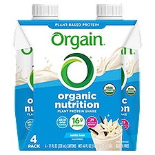  Orgain Organic Nutrition Vanilla Bean Flavored Protein Shake, 11 fl oz, 4 count
