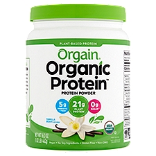 Orgain Organic Protein Protein Powder, Plant-Based, 16.32 Ounce