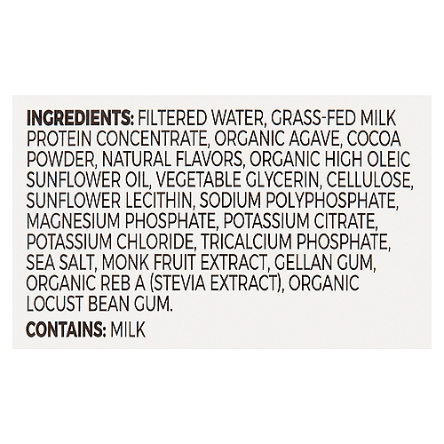Orgain Grass Fed Clean Protein Shake, Creamy Chocolate Fudge