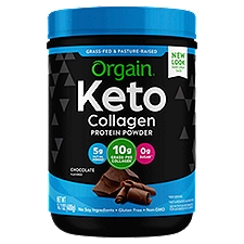 Orgain Chocolate Ketogenic Collagen Protein Powder with MCT Oil, 0.88 lb