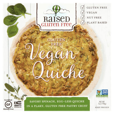 Raised Gluten Free Vegan Quiche, 7 oz
