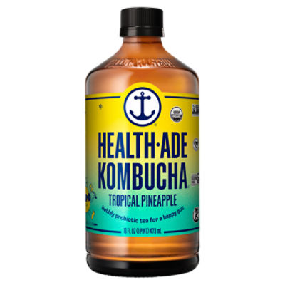 Health-Ade Kombucha Tropical Punch Probiotic Tea, 16 fl oz