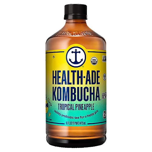 Health-Ade Kombucha Tropical Punch Probiotic Tea, 16 fl oz
Follow Your Gut!®
Our Tropical Punch Kombucha Blends Pineapple, Mango and Orange for a Deliciously Tangy Take on an Old Classic!

The Best Tasting and Highest Quality Kombucha You Can Buy.
Fermented in glass
Real food handcrafted
2.5 Gallons - small batch kombucha
Cold-pressed flavors