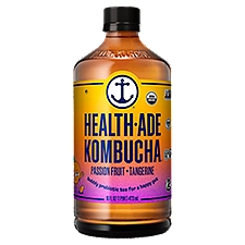 Health-Ade Kombucha Passion Fruit-Tangerine, Probiotic Tea, 16 Fluid ounce