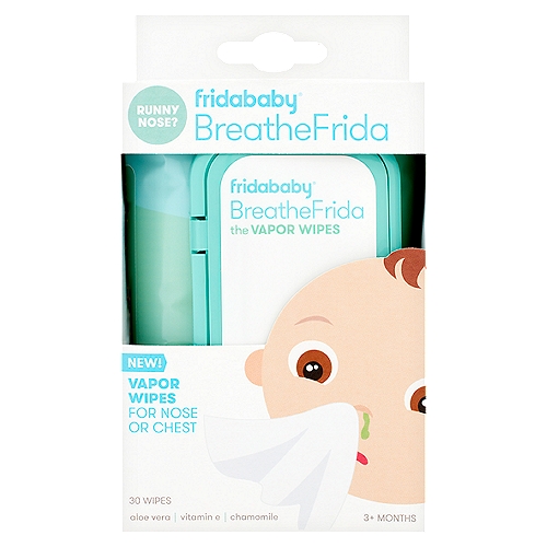 Fridababy BreatheFrida Vapor Wipes, 3+ Months, 30 count