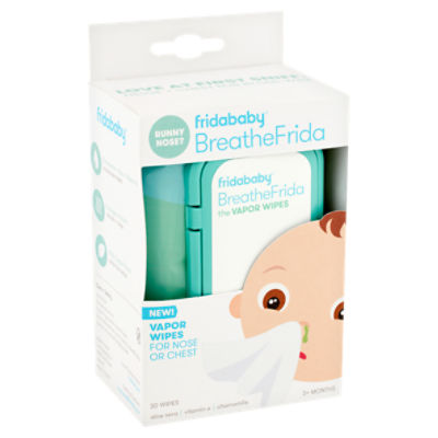 Fridababy BreatheFrida Vapor Wipes, 3+ Months, 30 count