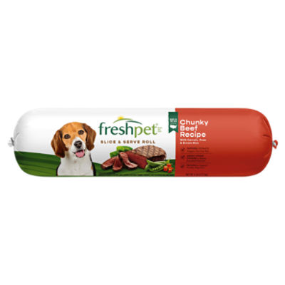 Freshpet Healthy & Natural Dog Food, Fresh Beef Roll, 6lb