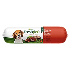 Freshpet Healthy & Natural Dog Food, Fresh Beef Roll, 6lb, 6 Pound