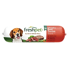 Freshpet Healthy & Natural Dog Food, Fresh Beef Roll, 1.5lb, 1.5 Pound