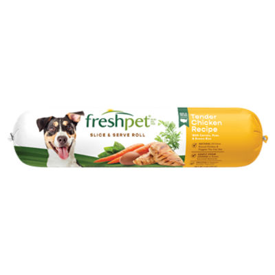 Freshpet Tender Chicken Recipe with Carrots, Peas & Brown Rice Dog Food, 1 lb