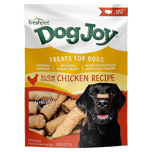 Freshpet Dog Treat, Dog Joy Slow Grilled Chicken Treat 8 oz Bag
Real Treats - Fresh from the Fridge®