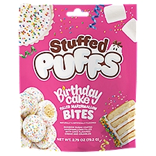 Stuffed Puffs Birthday Cake Filled Marshmallow Bites, 2.79 oz