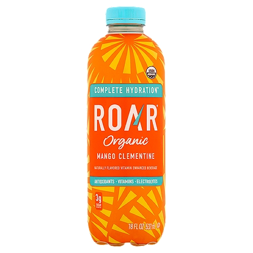 Roar Organic Mango Clementine Beverage, 18 fl oz