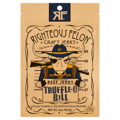 Righteous Felon Truffle-O Bill Beef Jerky, 2 oz