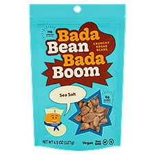 Bada Bean Bada Boom Sea Salt Crunchy Broad Beans, 4.5 oz