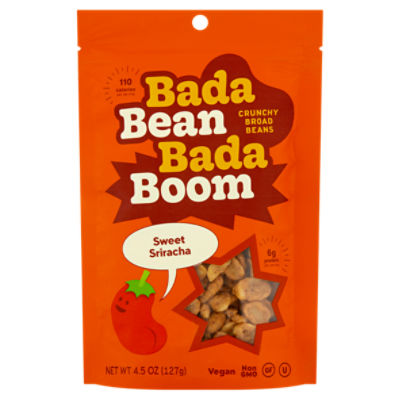Bada Bean Bada Boom Sweet Sriracha Crunchy Broad Beans, 4.5 oz