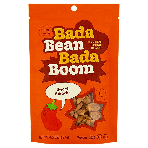 Bada Bean Bada Boom Sweet Sriracha Crunchy Broad Beans, 4.5 oz
Swap 'em in for
Chips, pretzels, crackers, nuts, croutons