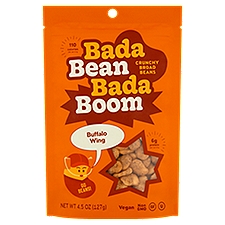 Bada Bean Bada Boom Buffalo Wing, Crunchy Broad Beans, 4.5 Ounce
