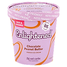Enlightened Keto Collection, Chocolate Peanut Butter Ice Cream, 1 Pint