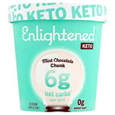 Enlightened Keto Mint Chocolate Chunk Ice Cream, 1 pint