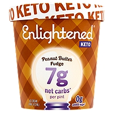 Enlightened Keto Peanut Butter Fudge Ice Cream, 1 pint