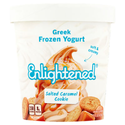 Enlightened Rich & Creamy Salted Caramel Cookie Light Ice Cream, 16 fl oz