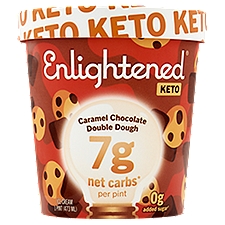 Enlightened Caramel Chocolate Double Dough French Ice Cream, 16 fl oz