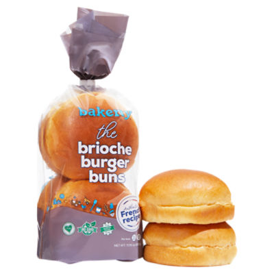 Bakerly The Brioche Burger Buns, 7.05 oz