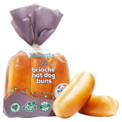 Bakerly The Brioche Hot Dog Buns, 9.52 oz