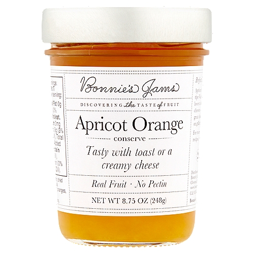 Bonnie's Jams Apricot Orange Conserve, 8.75 oz