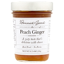 Bonnie's Jams Peach Ginger Conserve, 8.75 oz