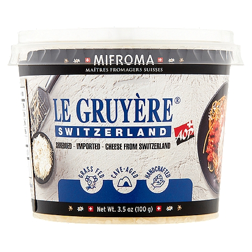 Le Gruyère Switzerland AOP Shredded Cheese, 3.5 oz