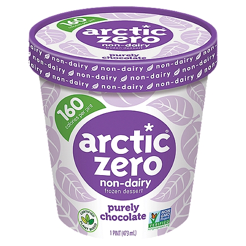 Arctic Zero Purely Chocolate Non-Dairy Frozen Dessert, 1 pint
A non-dairy delight, made from sustainably source faba beans to provide you with a smoother texture that allows the flavor to shine!