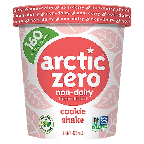Arctic Zero Cookie Shake Non-Dairy Frozen Dessert, 1 pint
A non-dairy delight, made from sustainably sourced faba beans to provide you with a smoother texture that allows the flavor to shine!