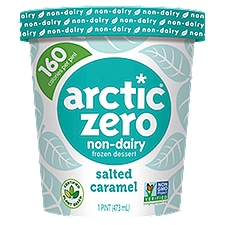 Arctic Zero Salted Caramel Non-Dairy, Frozen Dessert, 16 Fluid ounce