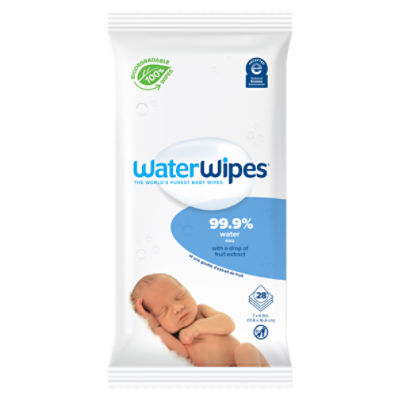 WaterWipes Plastic-Free Original Baby Wipes, Hypoallergenic for Sensitive  Skin Unscented