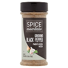 Spice Essentials Black Pepper, Ground, 4.25 Ounce